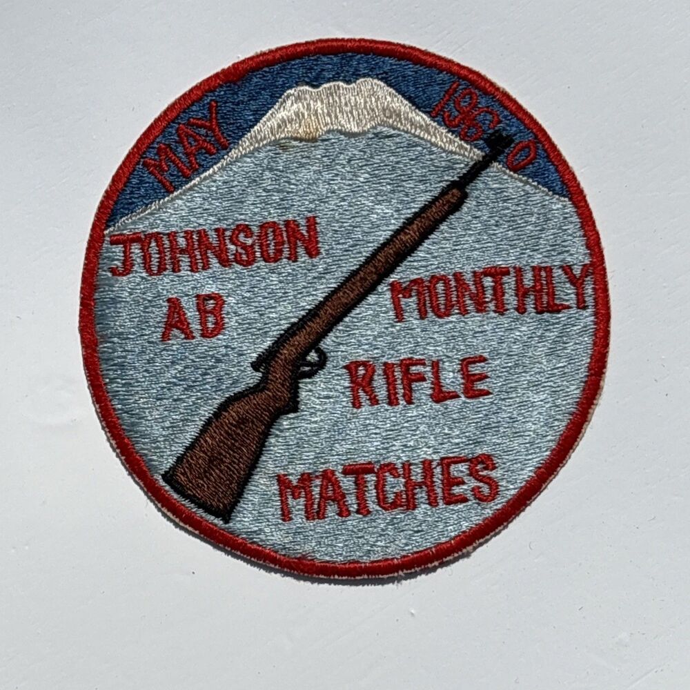 RARE Patch Johnson Air Base Japan May 1960 Monthly Rifle Matches Air Force